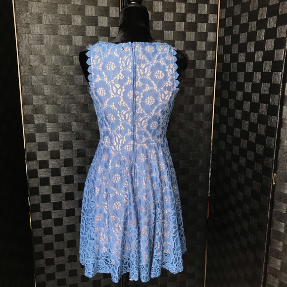 NEW⭐️ City Studio Blue Sleeveless Mini Dress 🩵🤍 - Picture 2 of 6